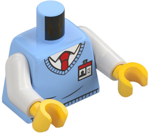 LEGO Leuchtendes Hellblau Minifigur Torso (973 / 76382)