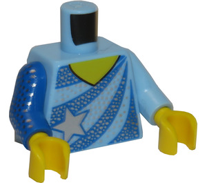 LEGO Helder lichtblauw Minifiguur Torso Skating Champion (973)