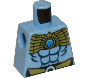 LEGO Bright Light Blue Minifig Torso without Arms with Decoration (973)