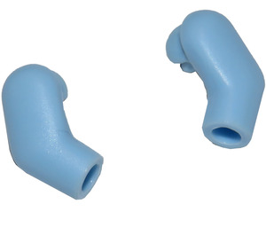 LEGO Bright Light Blue Minifigure Arms (Left and Right Pair)