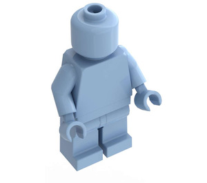 LEGO Bright Chiaro Blu Monochrome Minifigure