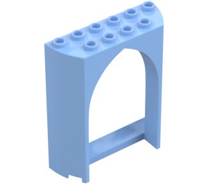 LEGO Bright Light Blue Panel 2 x 6 x 6.5 with Arch (35565)