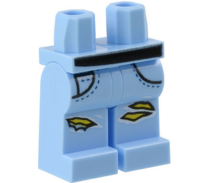 LEGO Bright Light Blue Parker L. Jackson Minifigure Hips and Legs (3815 / 56262)