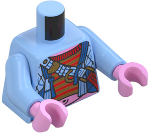 LEGO Lyseblå Pigsy Minifig Torso (973 / 76382)