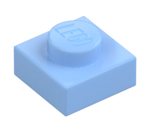 LEGO Bright Light Blue Plate 1 x 1 (3024 / 30008)