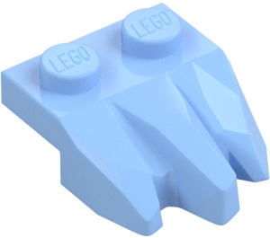 LEGO Bright Light Blue Plate 1 x 2 with 3 Rock Claws (27261)