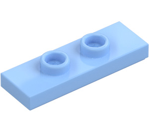 LEGO Helder lichtblauw Plaat 1 x 3 met 2 Noppen (34103)