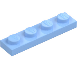 LEGO Azul claro brillante Placa 1 x 4 (3710)