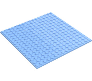 LEGO Bright Light Blue Plate 16 x 16 with Underside Ribs (91405)