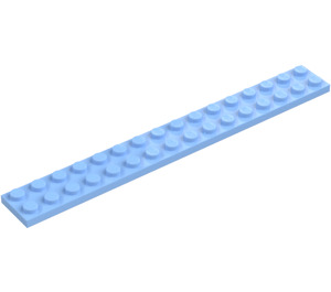 LEGO Helder lichtblauw Plaat 2 x 16 (4282)