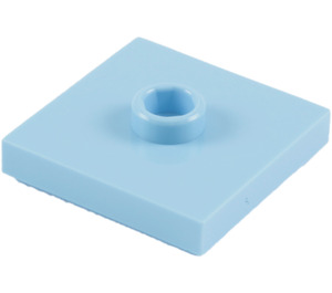 LEGO Bright Light Blue Plate 2 x 2 with Groove and 1 Center Stud (23893 / 87580)