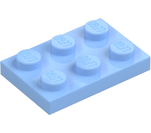 LEGO Bright Light Blue Plate 2 x 3 (3021)