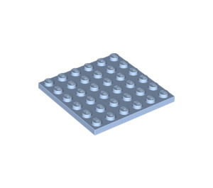 LEGO Bright Light Blue Plate 6 x 6 (3958)