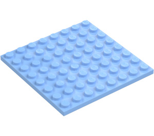 LEGO Helder lichtblauw Plaat 8 x 8 (41539 / 42534)