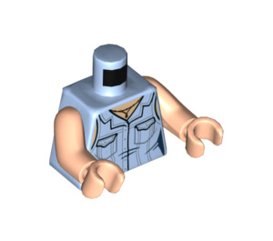 LEGO Lyseblå Rachel Grøn Minifig Torso (973 / 76382)