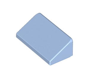 LEGO Bright Light Blue Slope 1 x 2 (31°) (85984)