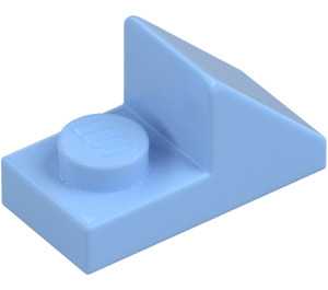 LEGO Bright Light Blue Slope 1 x 2 (45°) with Plate (15672 / 92946)