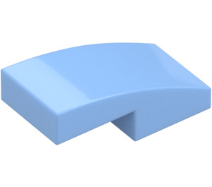 LEGO Bright Light Blue Slope 1 x 2 Curved (3593 / 11477)