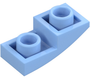 LEGO Bright Light Blue Slope 1 x 2 Curved Inverted (24201)