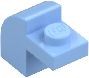 LEGO Bright Light Blue Slope 1 x 2 x 1.3 Curved with Plate (6091 / 32807)