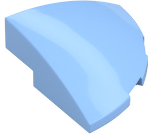 LEGO Bright Light Blue Slope 1 x 3 x 3 Curved Round Quarter  (76797)