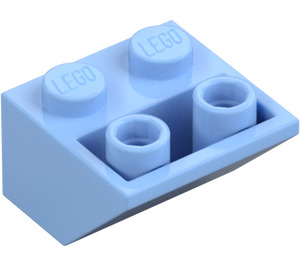 LEGO Bright Light Blue Slope 2 x 2 (45°) Inverted with Flat Spacer Underneath (3660)