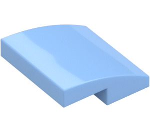 LEGO Bright Light Blue Slope 2 x 2 Curved (15068)