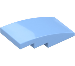 LEGO Bright Light Blue Slope 2 x 4 Curved (93606)