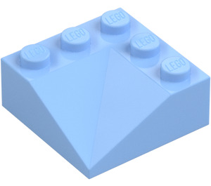 LEGO Azzurro brillante Pendenza 3 x 3 (25°) Doppio Concave (99301)