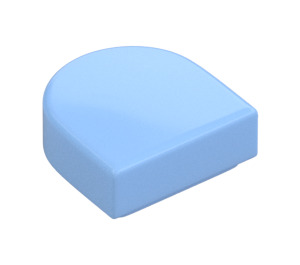 LEGO Bright Light Blue Tile 1 x 1 Half Oval (24246 / 35399)