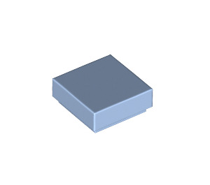 LEGO Bright Light Blue Tile 1 x 1 with Groove (3070 / 30039)