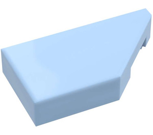 LEGO Bright Light Blue Tile 1 x 2 45° Angled Cut Right (5092)