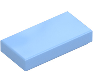 LEGO Bright Light Blue Tile 1 x 2 with Groove (3069 / 30070)