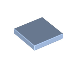 LEGO Bright Light Blue Tile 2 x 2 with Groove (3068)