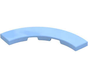 LEGO Bright Light Blue Tile 4 x 4 Curved Corner with Cutouts (3477 / 27507)