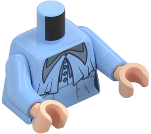 LEGO Leuchtendes Hellblau Torso mit Beauxbatons Uniform (973)