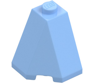 LEGO Bright Light Blue Wedge 2 x 2 x 2 (65°) (78886)