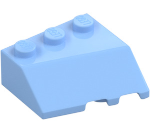 LEGO Leuchtendes Hellblau Keil 3 x 3 Links (42862)