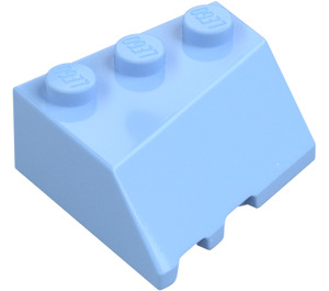 LEGO Bright Light Blue Wedge 3 x 3 Right (48165)