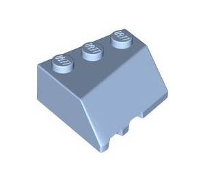 LEGO Bright Light Blue Wedge 3 x 3 Right (48165)