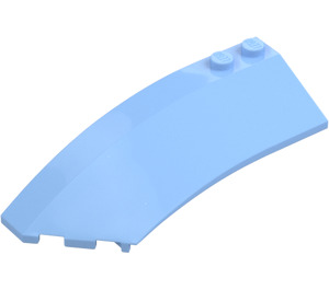 LEGO Bright Light Blue Wedge Curved 3 x 8 x 2 Left (41750 / 42020)