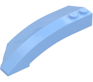 LEGO Bright Light Blue Wedge Curved 3 x 8 x 2 Right (41749 / 42019)