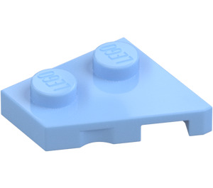 LEGO Bright Light Blue Wedge Plate 2 x 2 Wing Left (24299)