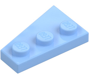 LEGO Bright Light Blue Wedge Plate 2 x 3 Wing Right  (43722)