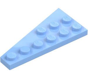 LEGO Bright Light Blue Wedge Plate 3 x 6 Wing Right (54383)