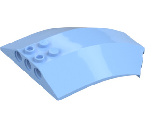 LEGO Bright Light Blue Windscreen 6 x 8 x 2 Curved (40995 / 41751)