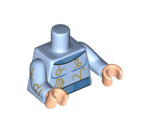 LEGO Leuchtendes Hellblau Zodiac Master Minifigur Torso (973 / 88585)