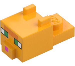 LEGO Leuchtendes helles Orange Tier Kopf (78776)