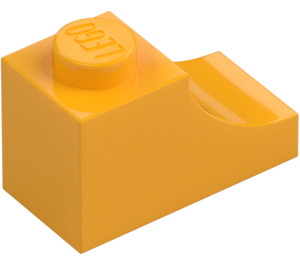 LEGO Světle oranžová Klenba 1 x 2 Převrácený (78666)