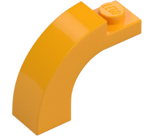 LEGO Leuchtendes helles Orange Bogen 1 x 3 x 2 mit Gebogenes Oberteil (6005 / 92903)